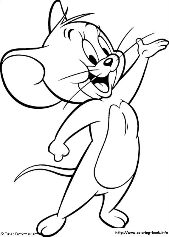 Tom and Jerry coloring picture